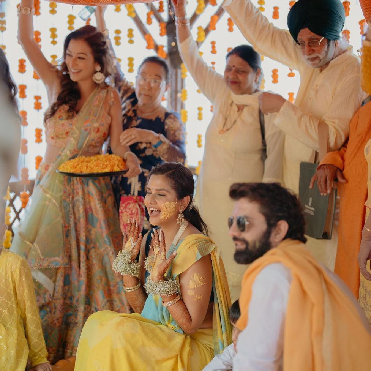 Dalljiet Kaur Haldi Pics