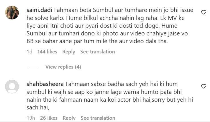 Fahmaan Khan New Look Long Hair Fans Ask Sumbul Touqeer Khan Misunderstanding Music Video