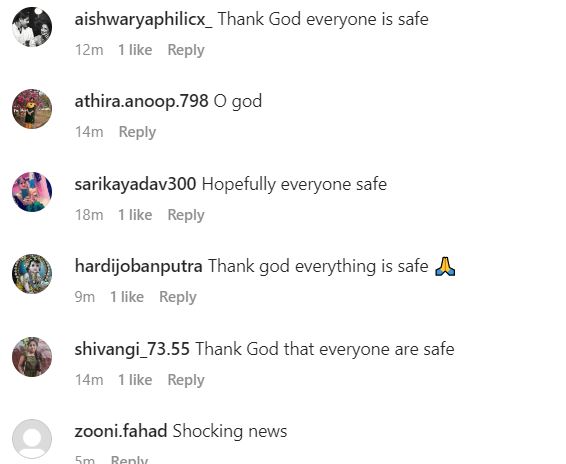 Fans Pray For Everyone's Safety