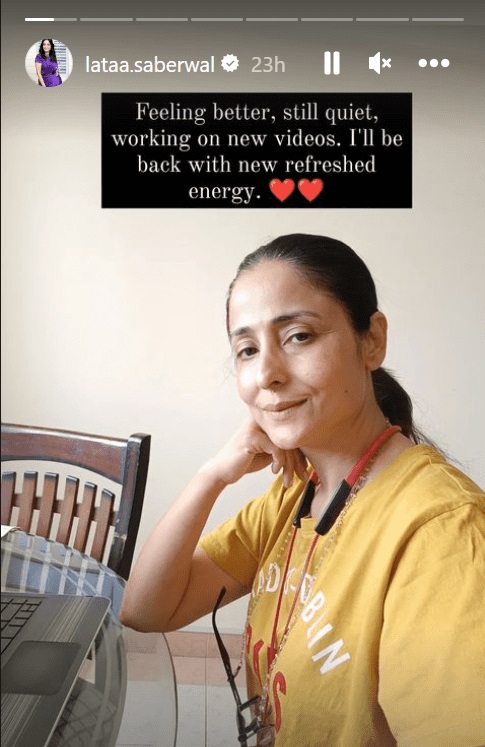 Lataa Shares Another Health Update Lataa Shares Another Health Update