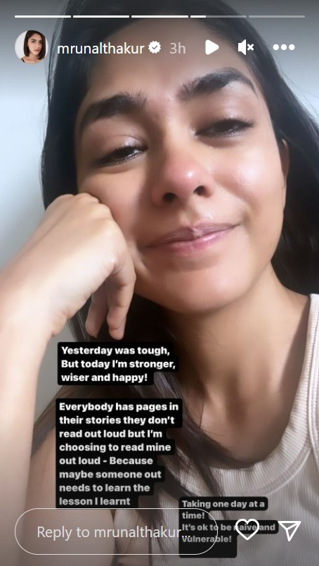 Mrunal Thakur Breaks Down In Tears; Shares An Emotional Post Mrunal Thakur Breaks Down In Tears; Shares An Emotional Post
