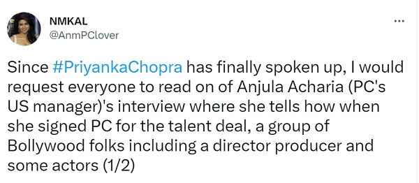 Priyanka Chopra’s Manager Reacts To Her ‘Cornered’ Comment