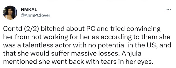 Priyanka Chopra’s Manager Reacts To Her ‘Cornered’ Comment