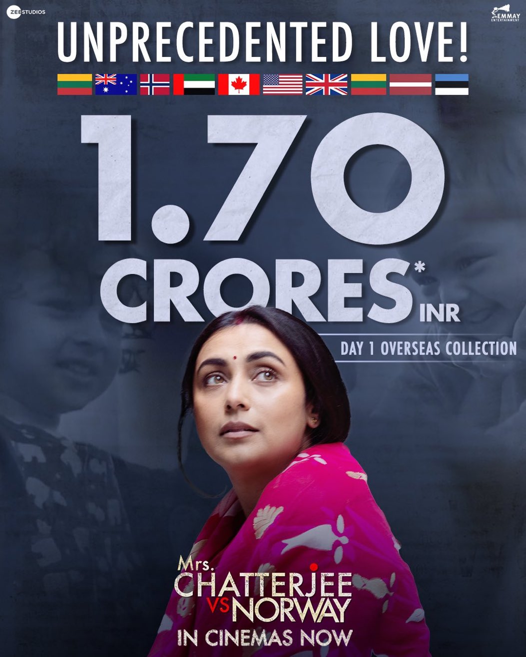 Mrs Chatterjee Vs Norway Day 1 Worldwide Box Office Collection