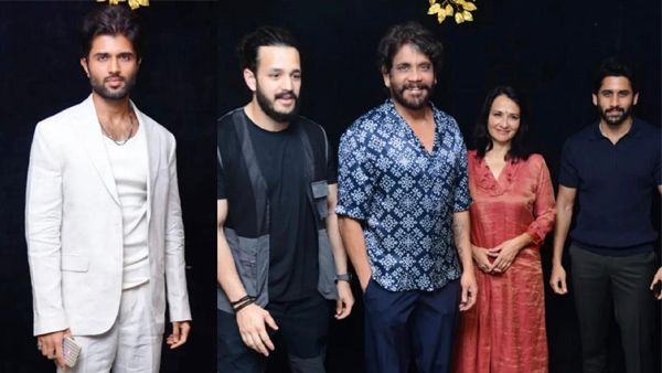 Akkineni Nagarjuna Family & Vijay Deverakonda Akkineni Nagarjuna Family & Vijay Deverakonda