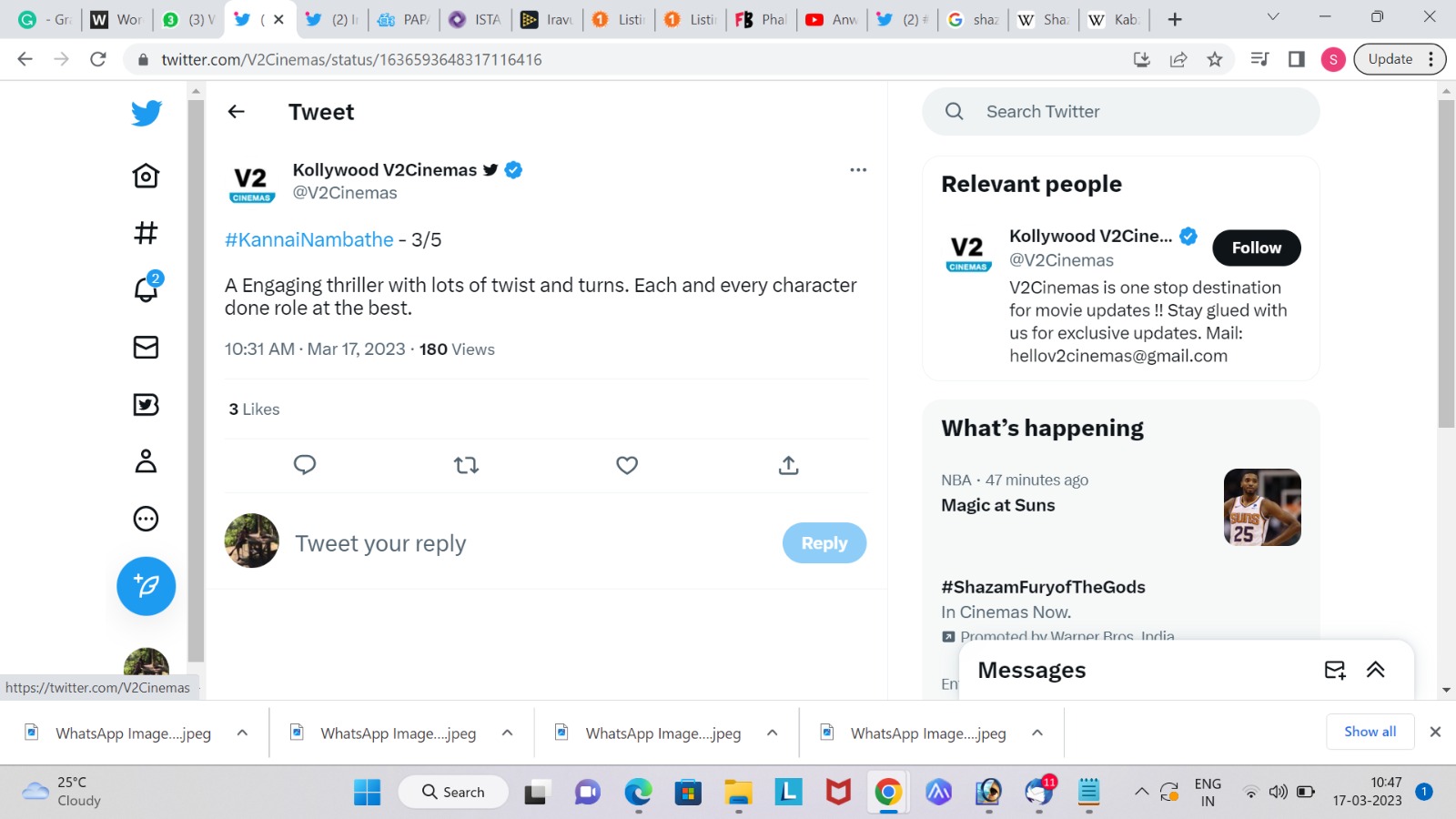 Kannai Nambathey review