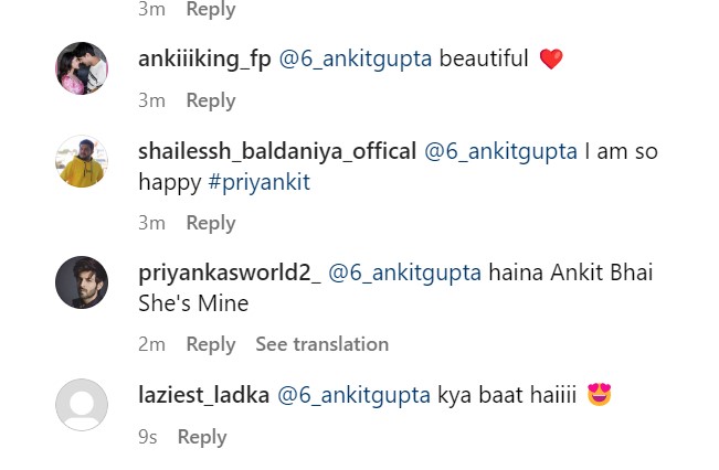 Bigg Boss 16 Star Priyanka Chahar Choudhary New Pic Ankit Gupta Comment That Smile Priyankit Fans Kya Baat Hai Junooniyatt Bigg Boss 16 Star Priyanka Chahar Choudhary New Pic Ankit Gupta Comment That Smile Priyankit Fans Kya Baat Hai Junooniyatt