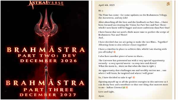 Ayan Mukerji Announces Timeline For Brahmastra 2 And 3
