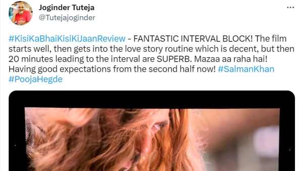 Trade Expert Joginder Tuteja Calls Kisi Ka Bhai Kisi Ki Jaan 'Fantastic'