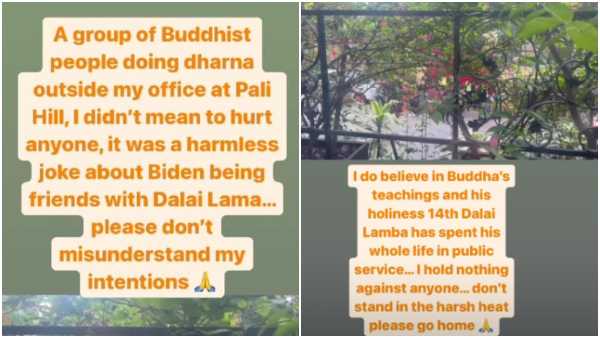 Protest Outside Kangana's House For 'Joke' On Dalai Lama