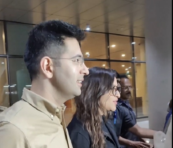 Parineeti Chopra Arrives At Airport With Raghav Chadha Amid Wedding Rumour