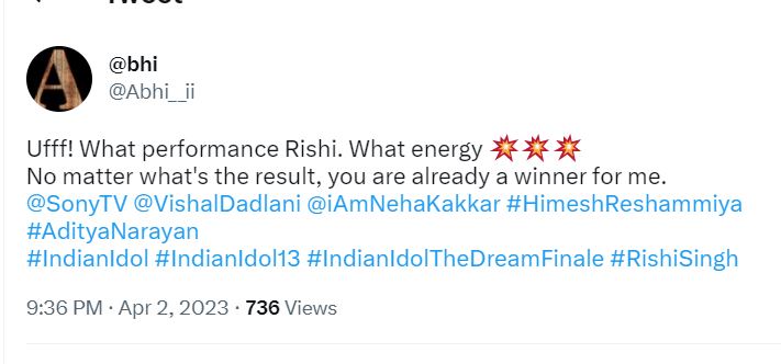 Fans Declare Rishi Singh As Winner