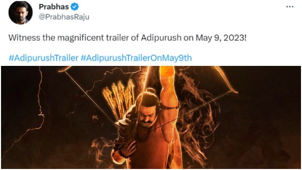 Months After Teaser Backlash, Adipurush Trailer Set To Release On May 9