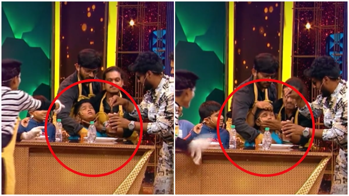 Cooku With Comali: Boy Faints After Consuming Food Cooku With Comali: Boy Faints After Consuming Food