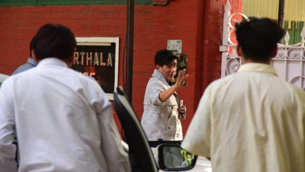 Parineeti-Raghav Engagement: Couple, Manish Malhotra Reach Venue