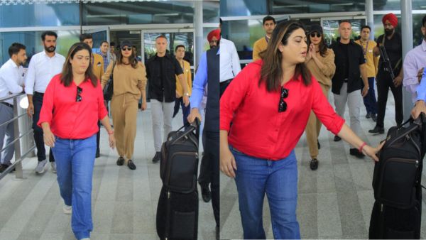 Priyanka Chopra Arrives In Delhi For Cousin Parineeti Chopra’s Engagement