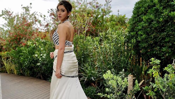 Sara Ali Khan Slays In A White Fusion Saree At Cannes On Day 2