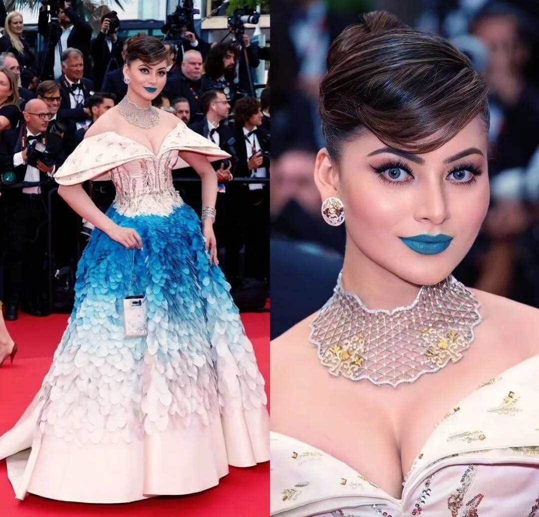 Urvashi Rautela Brutally Trolled For Her Ink-Blue Lipstick