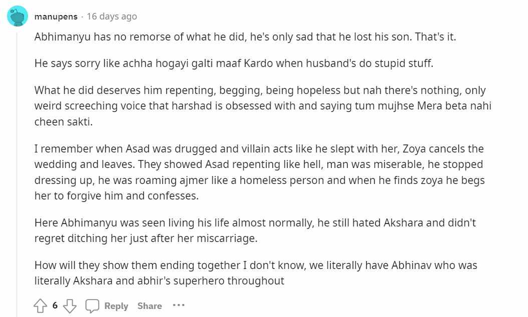 Yeh Rishta Kya Kehlata Hai Fans Against ABhimanyu Akshara Reaction Harshad Chopda Pranali Rathod