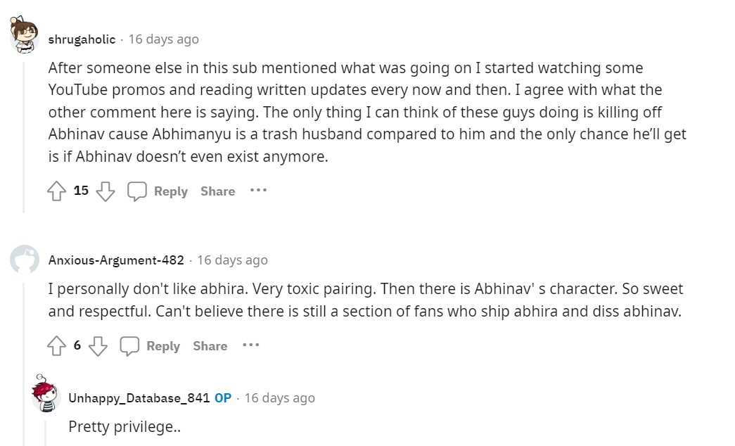 Yeh Rishta Kya Kehlata Hai Fans Against ABhimanyu Akshara Reaction Harshad Chopda Pranali Rathod