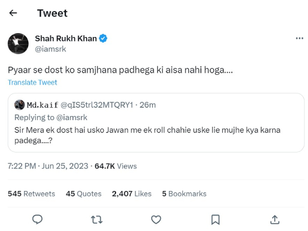 Ask SRK Jawan Shah Rukh Khan 31 Years Of Deewana