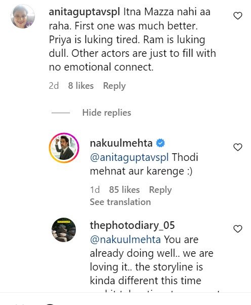 Bade Achhe Lagte Hain 3 Update Nakuul Mehta Fan Comment Bade Achhe Lagte Hain 3 Update Nakuul Mehta Fan Comment