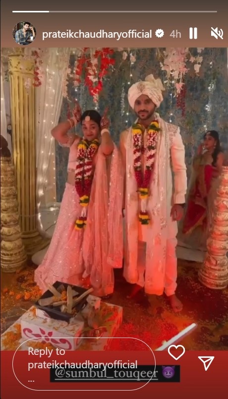 Sumbul Touqeer Khan Viral BTS Pic Bride Sumbul Touqeer Khan Viral BTS Pic Bride