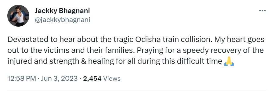 Odisha Train Accident Celebs React