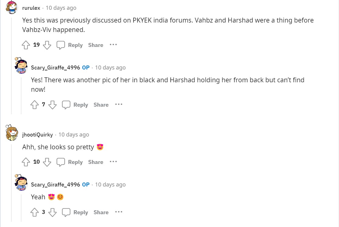 Harshad Chopda Vahbiz Dorabjee Old Pics Dating