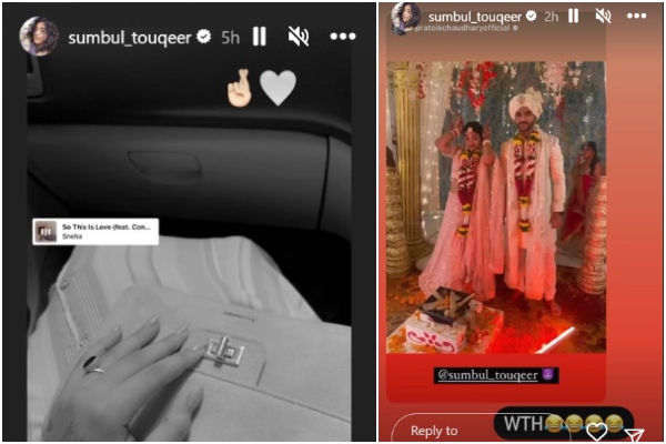 Sumbul Touqeer Khan Viral BTS Pic Bride Sumbul Touqeer Khan Viral BTS Pic Bride