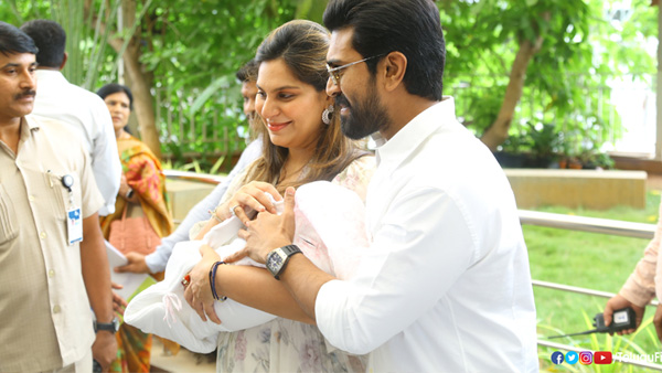Ram Charan With Upasana & Baby