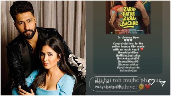 Katrina Kaif Cheers For Hubby Vicky Kaushal, Check His Reaction