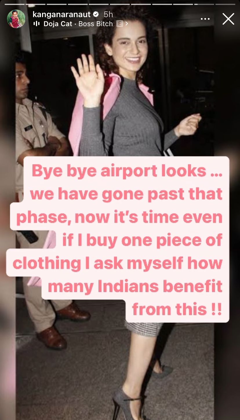Kangana Ranaut Blames Herself For Starting Airport Looks 