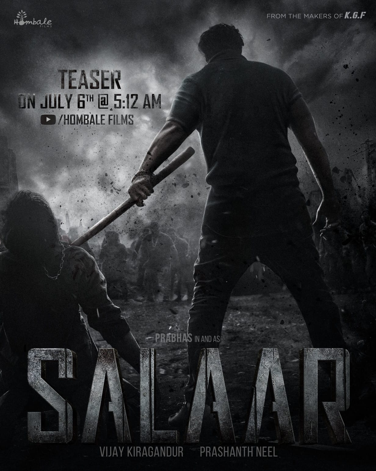 Teaser Of Prabhas Starrer Salaar To Release On July 6