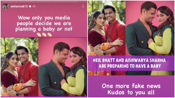 Aishwarya Sharma Slams Pregnancy Rumours Neil Bhatt