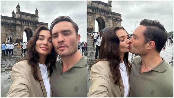 Amy Jackson Locks Lips With Beau Ed Westwick At Gateway Of India