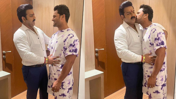 Filmfare Femina Bhojpuri Icons Awards: Khesari Hugs Pawan 