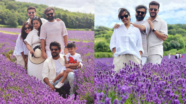 Manju Warrier, Chackochan, & Ramesh Pisharody Bask In Lavender