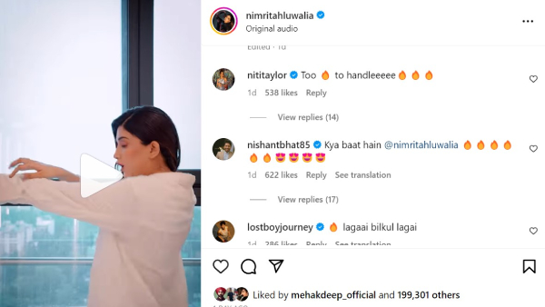 Nimrit Kaur Ahluwalia Dance Video Niti Taylor Bigg Boss 16 Nimrit Kaur Ahluwalia Dance Video Niti Taylor Bigg Boss 16