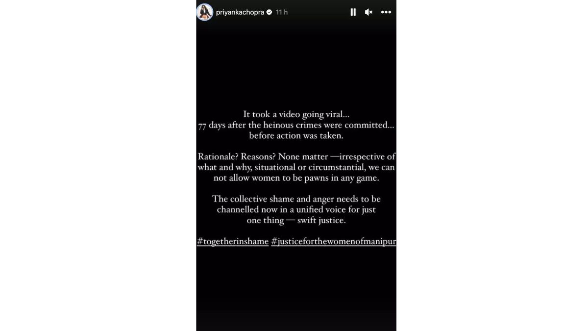 Priyanka Chopra Reacts To Violence Against Women In Manipur