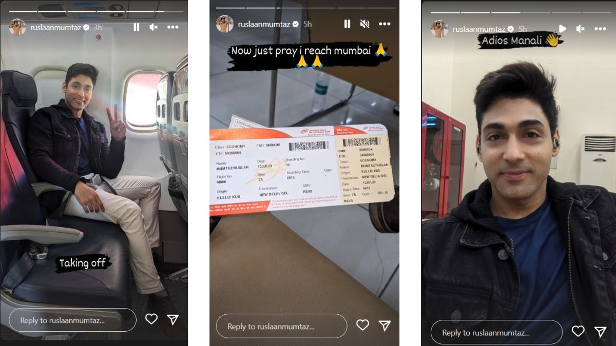 Ruslaan Mumtaz Leaves For Mumbai After Being Stuck In Manali Amid Floods