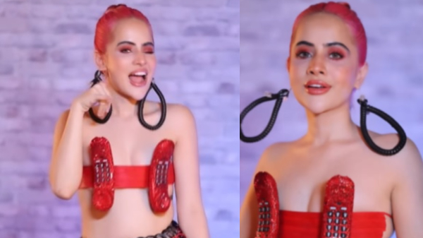 Adding a delightful twist to the frenzy is none other than the sensational influencer, Uorfi Javed who recently took to social media to unveil her latest creation - the Dil Ka Telephone Dress, ingeniously crafted from telephone wires.