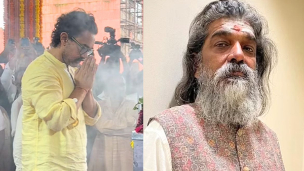 Aamir Khan At Nitin Desai Funeral