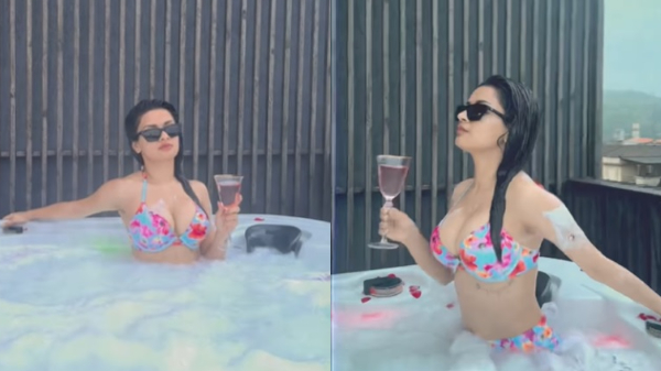 Avneet Kaur Sets Hearts Aflutter In A Sultry Floral Bikini 
