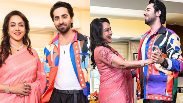 Ayushmann Khurrana Meets Dream Girl Hema Malini