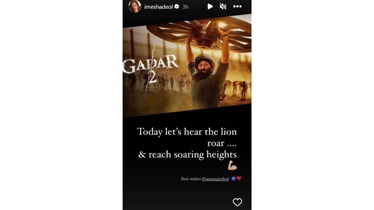 Esha Deol Pens A Note For Sunny Deol’s Film Gadar 2