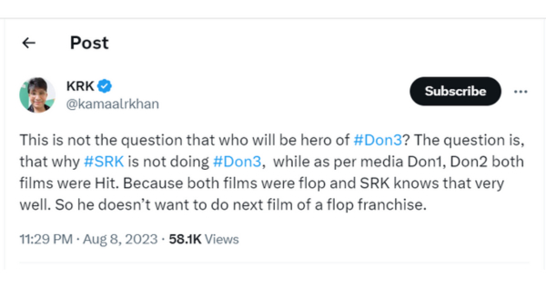 krk, shah rukh khan