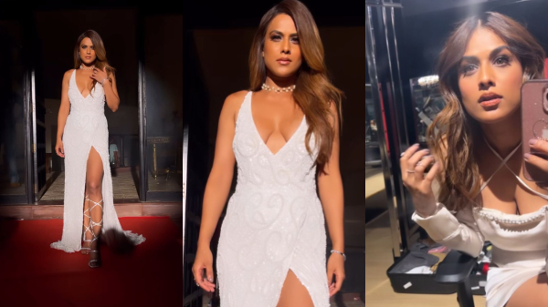Nia Sharma Ups The Fashion Game In Thigh-High Slit Gown Nia Sharma Ups The Fashion Game In Thigh-High Slit Gown