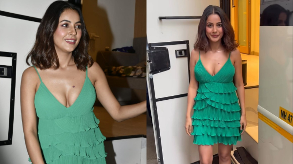 Shehnaaz Gill Looks Sexy In Strappy Green Midi Dress: Video Shehnaaz Gill Looks Sexy In Strappy Green Midi Dress: Video
