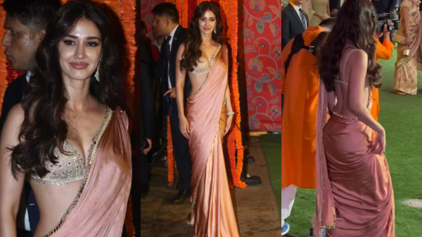 Disha Patani Dons Saree-Bralette For Ambani’s Bash; TROLLED Disha Patani Dons Saree-Bralette For Ambani’s Bash; TROLLED